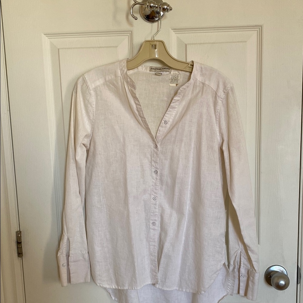 White Button-Up Blouse